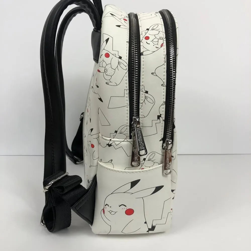 Loungfly Pokemon Pikachu Mini Backpack White 2019 Retired EUC